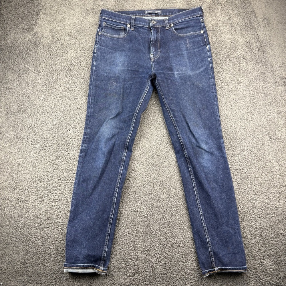 Everlane Jeans Men 31x34 (32x30) Relaxed Straight Dark Blue Denim